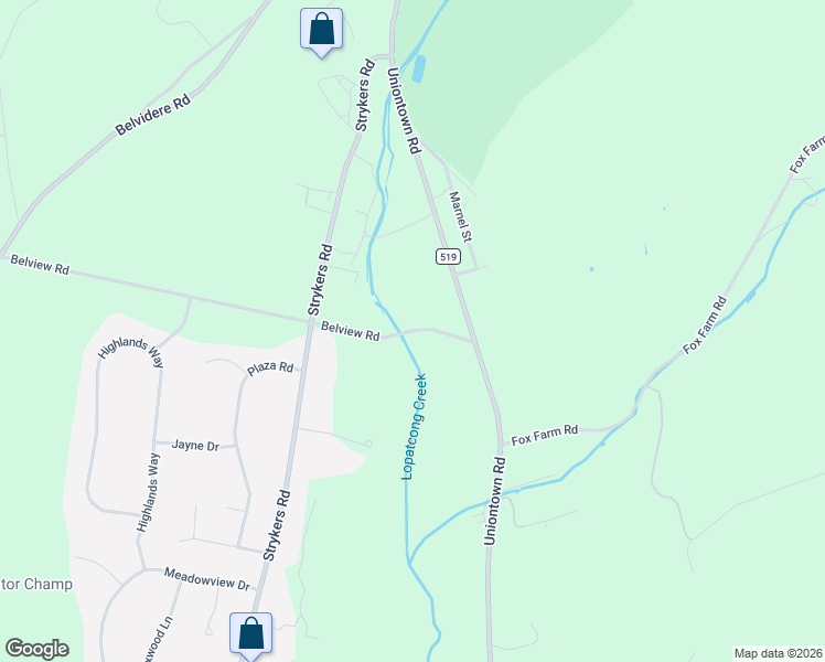 map of restaurants, bars, coffee shops, grocery stores, and more near 240 Belview Road in Phillipsburg