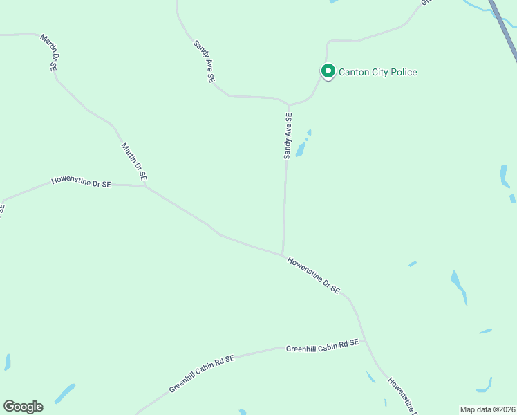 map of restaurants, bars, coffee shops, grocery stores, and more near 3411 Howenstine Drive Southeast in East Sparta