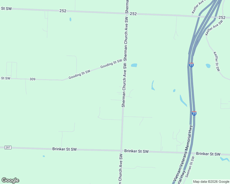 map of restaurants, bars, coffee shops, grocery stores, and more near 6141 Sherman Church Avenue Southwest in Canton