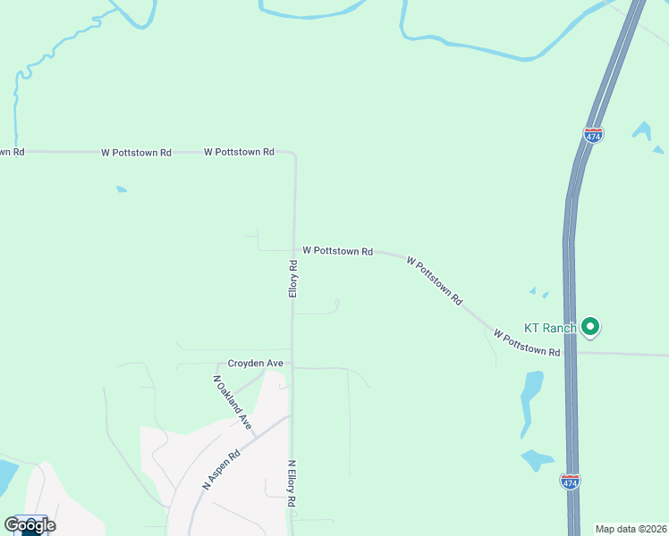 map of restaurants, bars, coffee shops, grocery stores, and more near 5813-6099 West Pottstown Road in Peoria