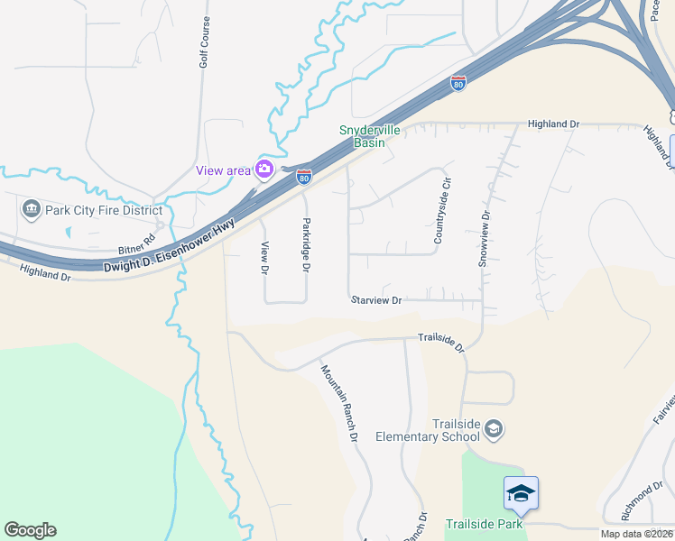 map of restaurants, bars, coffee shops, grocery stores, and more near 6261 Starview Drive in Park City