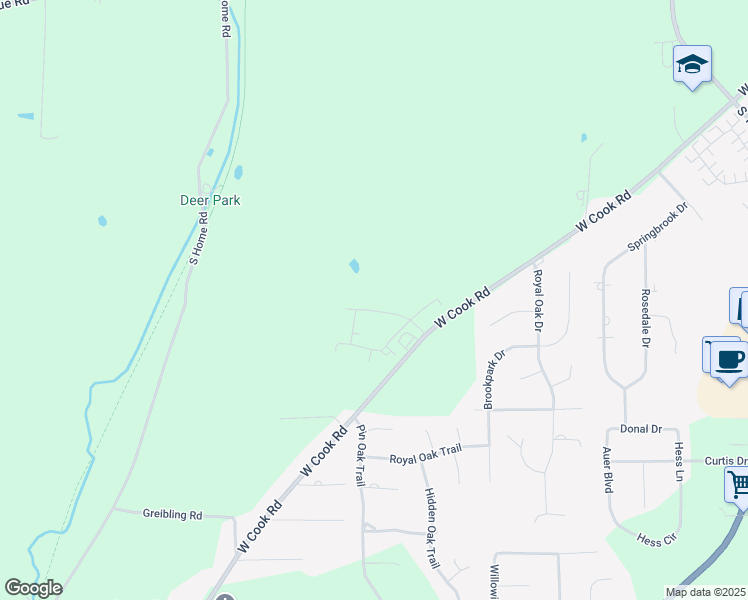 map of restaurants, bars, coffee shops, grocery stores, and more near 1528 Bridgewater Way South in Mansfield