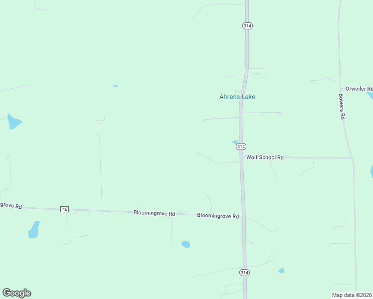 map of restaurants, bars, coffee shops, grocery stores, and more near 1376 Ohio 314 in Ontario