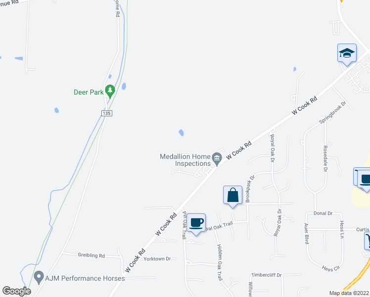 map of restaurants, bars, coffee shops, grocery stores, and more near 1528 Bridgewater Way South in Mansfield