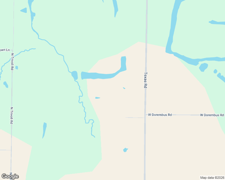 map of restaurants, bars, coffee shops, grocery stores, and more near 2707 Texas Road in Trivoli