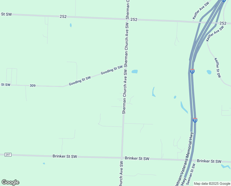 map of restaurants, bars, coffee shops, grocery stores, and more near 6141 Sherman Church Avenue Southwest in Canton