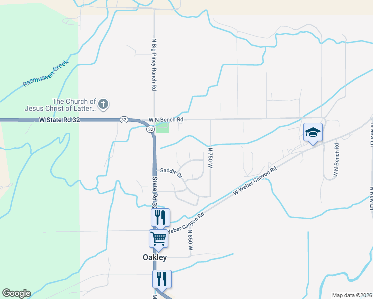 map of restaurants, bars, coffee shops, grocery stores, and more near 5338 Frontier Circle in Oakley