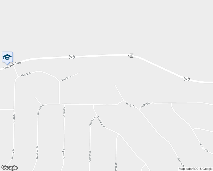 map of restaurants, bars, coffee shops, grocery stores, and more near 597 Aesop Drive in Spring Creek