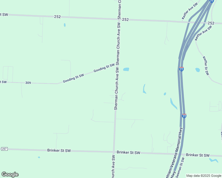 map of restaurants, bars, coffee shops, grocery stores, and more near 6141 Sherman Church Avenue Southwest in Canton