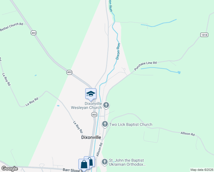 map of restaurants, bars, coffee shops, grocery stores, and more near 235 Willow Road in Dixonville