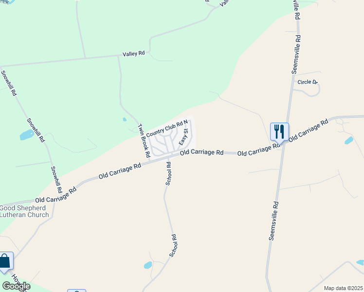 map of restaurants, bars, coffee shops, grocery stores, and more near 78 Easy Street in Northampton