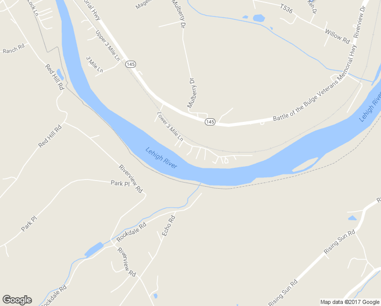 map of restaurants, bars, coffee shops, grocery stores, and more near 4569 3 Mile Lane in Walnutport