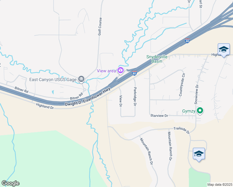 map of restaurants, bars, coffee shops, grocery stores, and more near 6261 View Drive in Park City