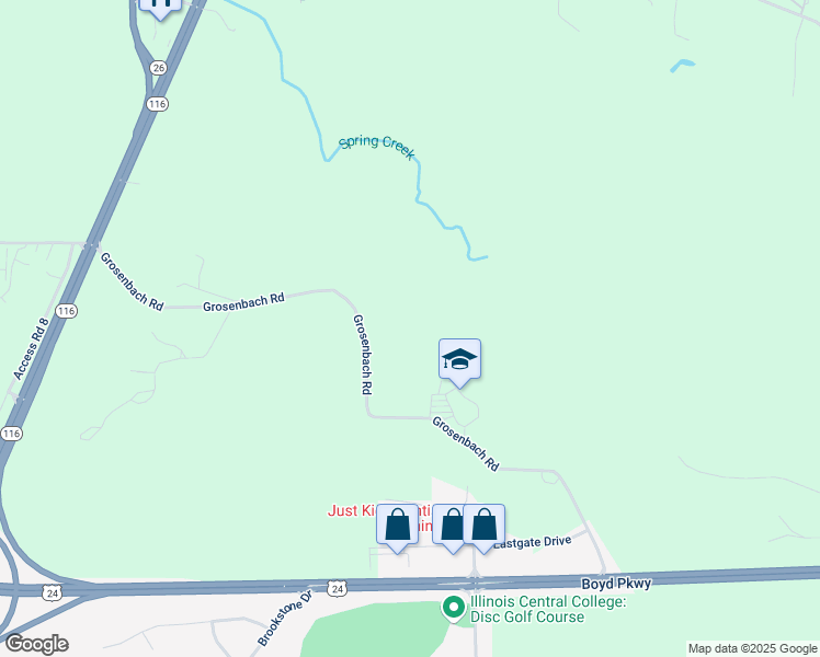 map of restaurants, bars, coffee shops, grocery stores, and more near 22201-22545 Grosenbach Road in Washington