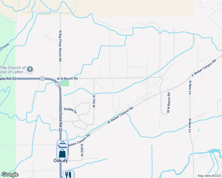 map of restaurants, bars, coffee shops, grocery stores, and more near 5375 North Estates Lane in Oakley