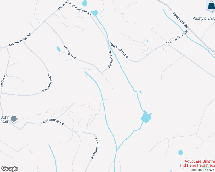 map of restaurants, bars, coffee shops, grocery stores, and more near 135-199 Overleigh Road in Bernardsville