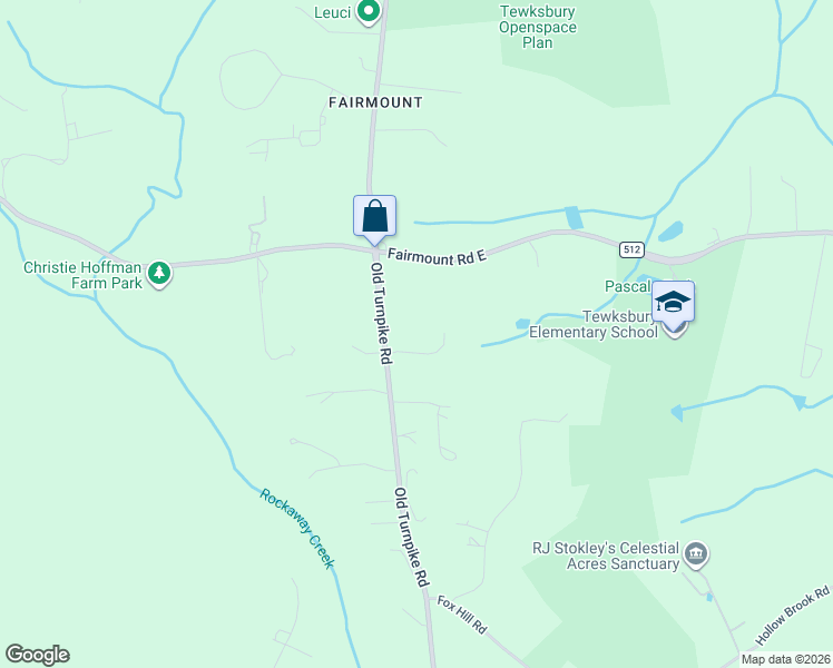 map of restaurants, bars, coffee shops, grocery stores, and more near 224 County Road 517 in Califon