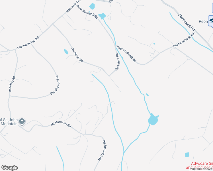 map of restaurants, bars, coffee shops, grocery stores, and more near 135 Overleigh Rd in Bernardsville