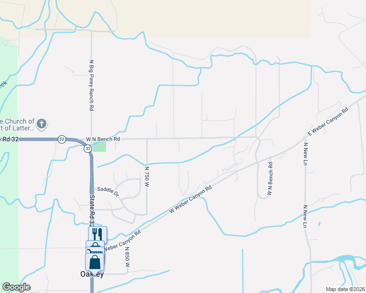 map of restaurants, bars, coffee shops, grocery stores, and more near 5420 North Estates Lane in Oakley