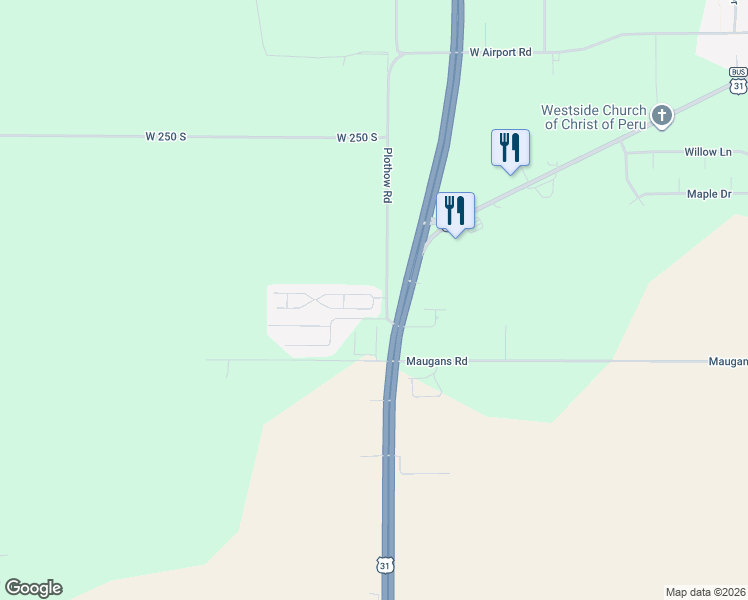 map of restaurants, bars, coffee shops, grocery stores, and more near 155 Woodland Hill in Peru