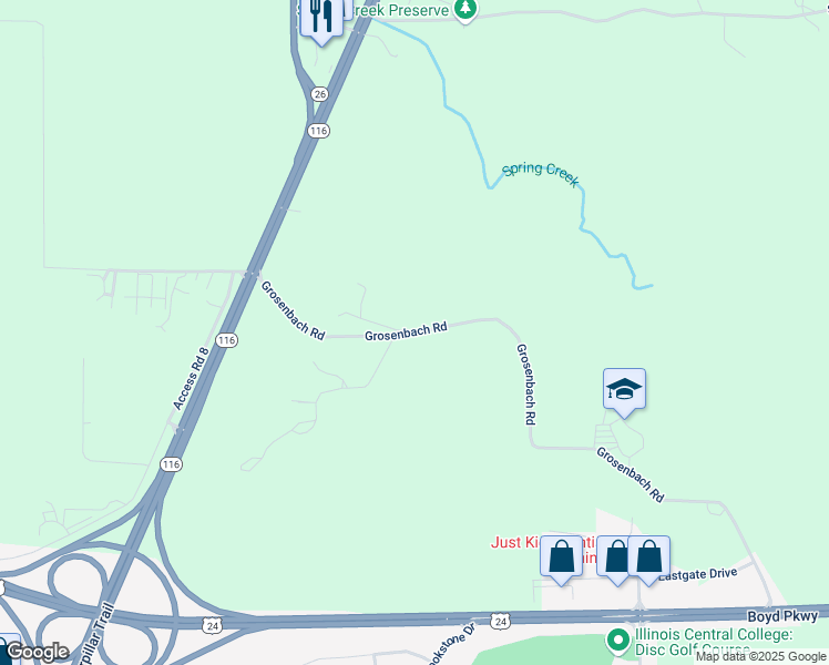 map of restaurants, bars, coffee shops, grocery stores, and more near 22201 Grosenbach Road in Washington