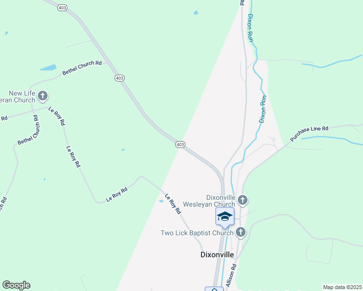 map of restaurants, bars, coffee shops, grocery stores, and more near 22800 Pennsylvania 403 in Clymer