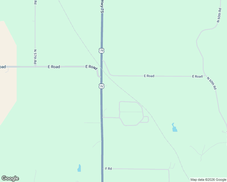 map of restaurants, bars, coffee shops, grocery stores, and more near 876 North 58th Road in Nebraska City