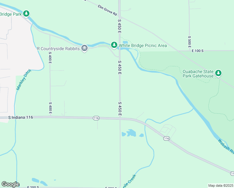 map of restaurants, bars, coffee shops, grocery stores, and more near 1328 South 450 East in Bluffton