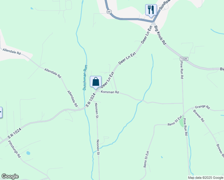 map of restaurants, bars, coffee shops, grocery stores, and more near 1040 Deer Lane Extension in New Brighton