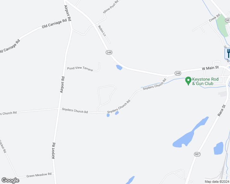 map of restaurants, bars, coffee shops, grocery stores, and more near 6149 Snyders Church Road in Bath