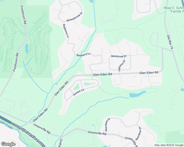 map of restaurants, bars, coffee shops, grocery stores, and more near 5 Bayberry Lane in Cranberry Township