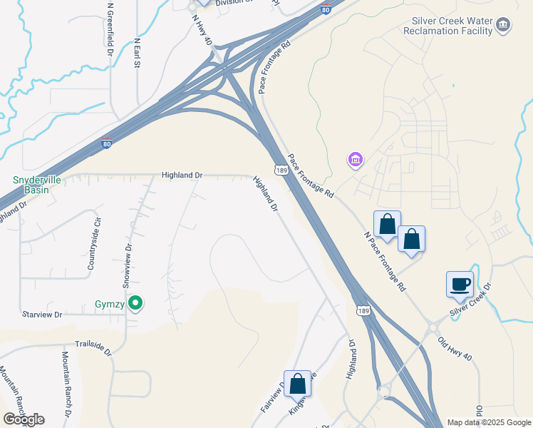 map of restaurants, bars, coffee shops, grocery stores, and more near 6489 Highland Drive in Park City
