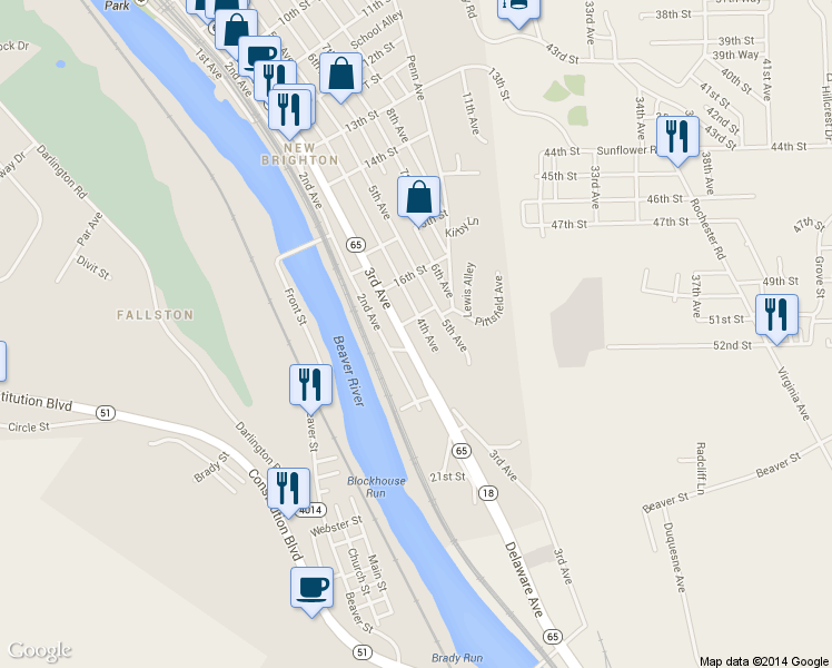 map of restaurants, bars, coffee shops, grocery stores, and more near 1711 3rd Avenue in New Brighton