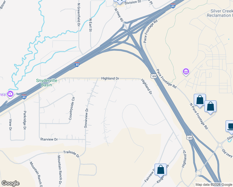 map of restaurants, bars, coffee shops, grocery stores, and more near 6510 Mountain View Drive in Park City
