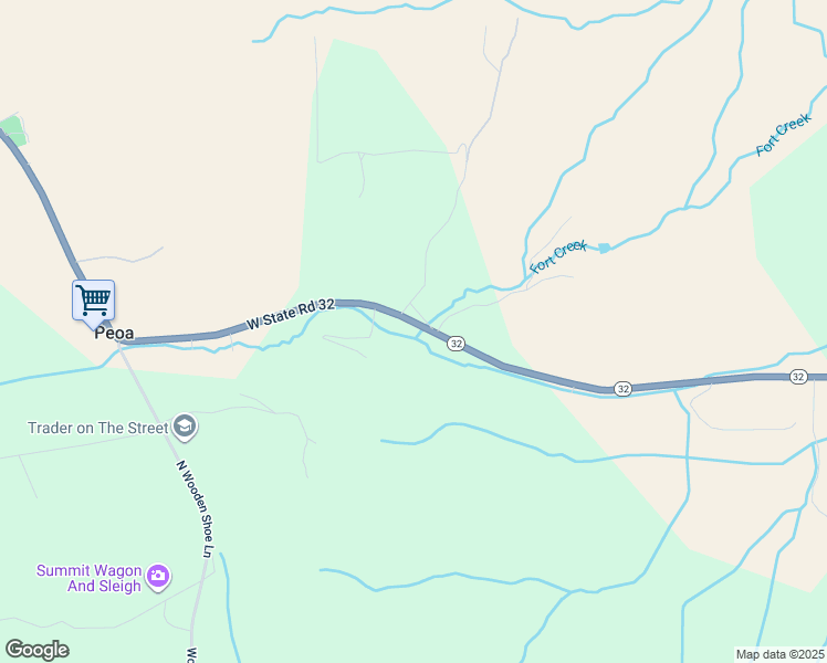 map of restaurants, bars, coffee shops, grocery stores, and more near 2575 West State Road 32 in Peoa