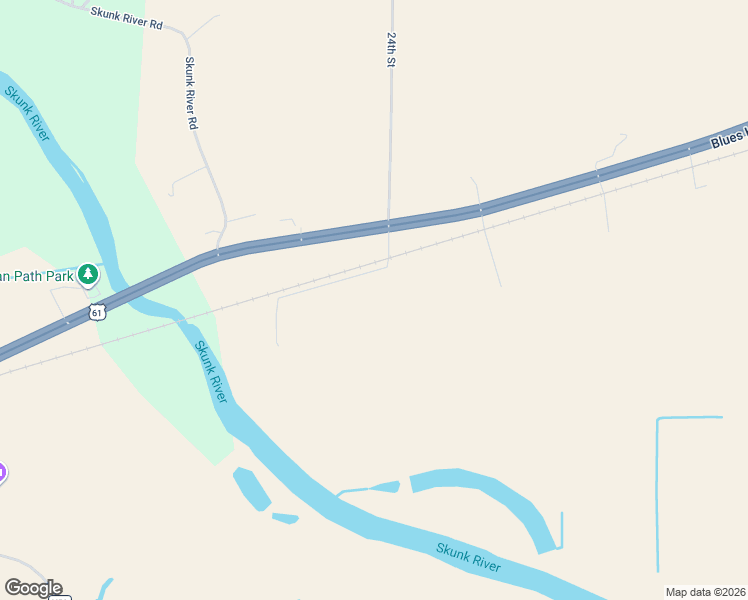 map of restaurants, bars, coffee shops, grocery stores, and more near 3219 U.S. 61 in Burlington