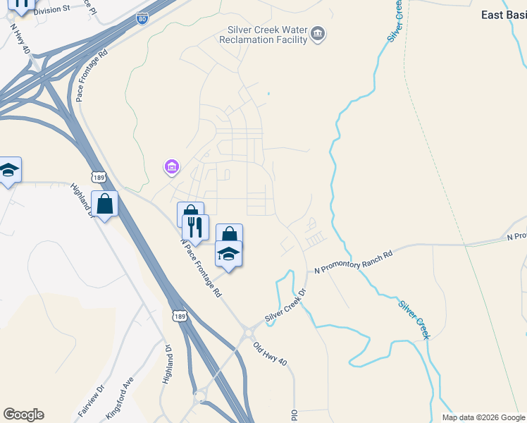 map of restaurants, bars, coffee shops, grocery stores, and more near 1403 Painted Cup Lane in Park City