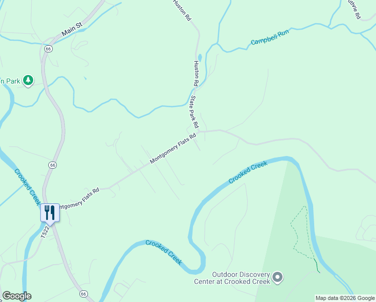 map of restaurants, bars, coffee shops, grocery stores, and more near 248 Montgomery Flats Road in Ford City
