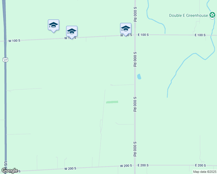 map of restaurants, bars, coffee shops, grocery stores, and more near 1374 South 000 Road in Monroe