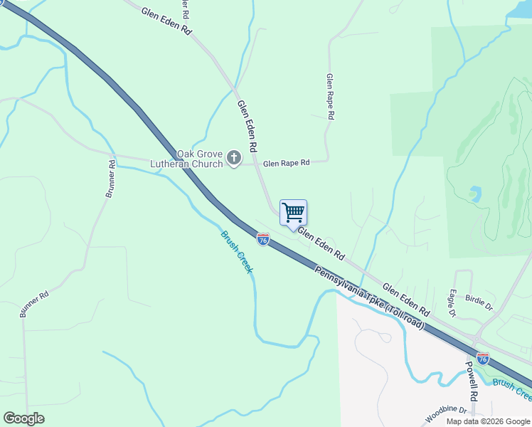 map of restaurants, bars, coffee shops, grocery stores, and more near 738 Sr1027 in Zelienople