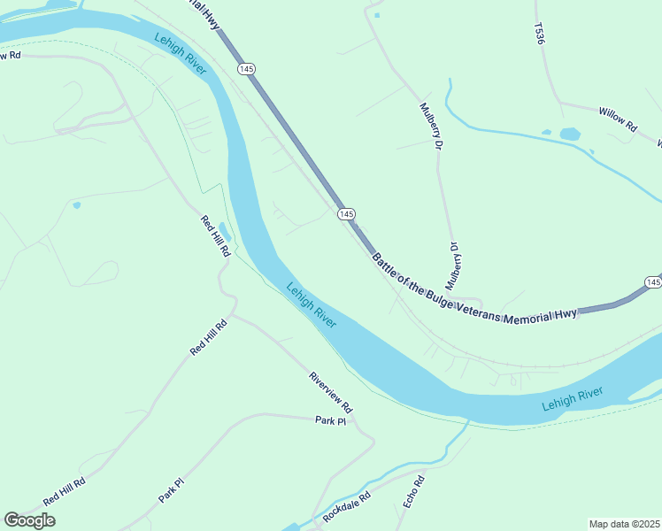 map of restaurants, bars, coffee shops, grocery stores, and more near 4675 3 Mile Lane in Walnutport