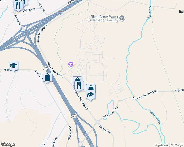 map of restaurants, bars, coffee shops, grocery stores, and more near 6617 Serviceberry Drive in Park City