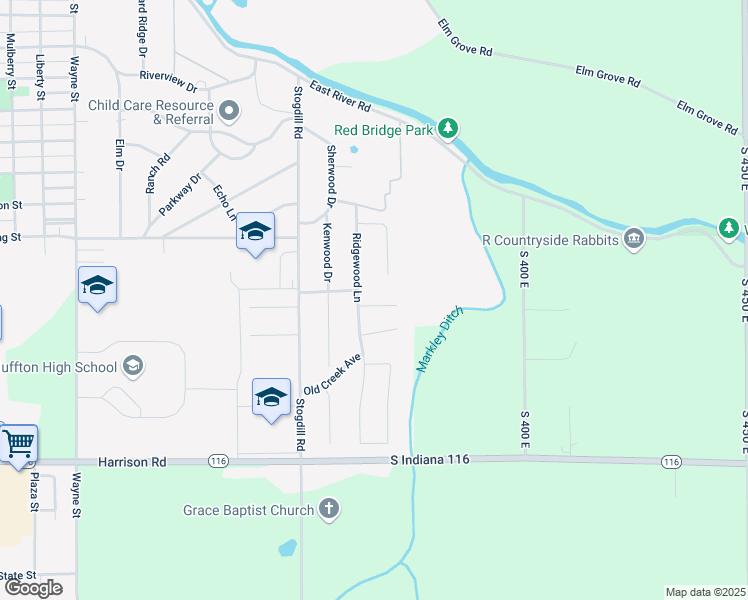 map of restaurants, bars, coffee shops, grocery stores, and more near 1413 Deerbrook Ct in Bluffton