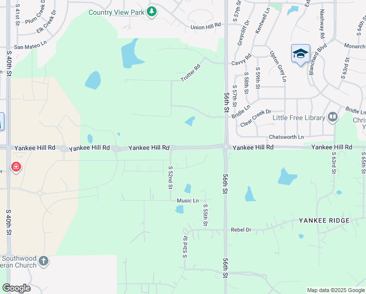 map of restaurants, bars, coffee shops, grocery stores, and more near 5124 Yankee Hill Road in Lincoln
