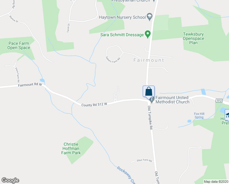 map of restaurants, bars, coffee shops, grocery stores, and more near 141 Fairmount Road West in Califon