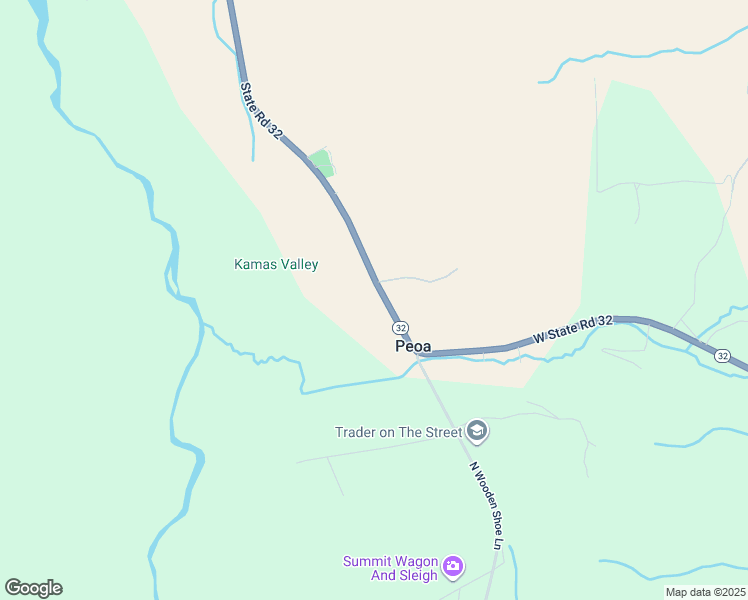 map of restaurants, bars, coffee shops, grocery stores, and more near 5661 North State Road 32 in Peoa