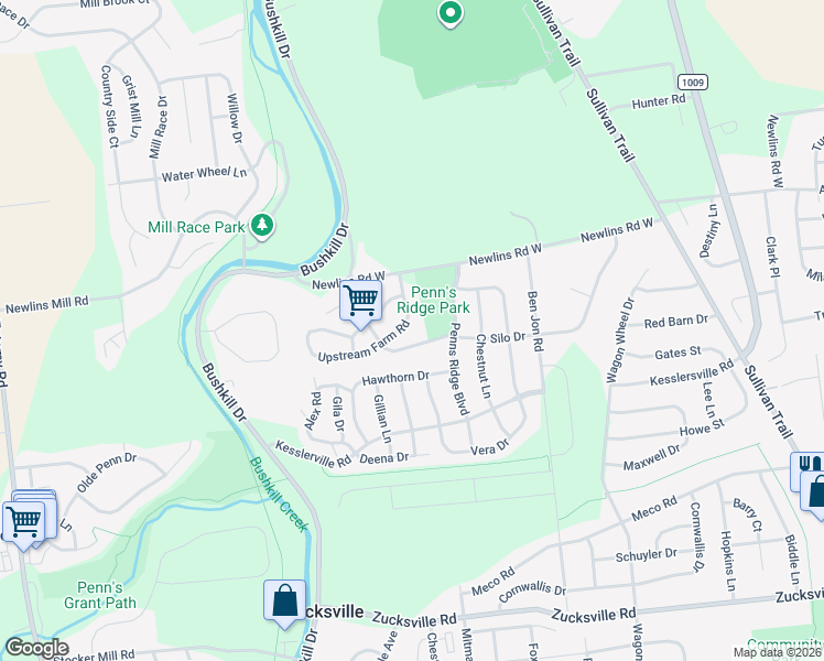 map of restaurants, bars, coffee shops, grocery stores, and more near 1380 Upstream Farm Road in Easton