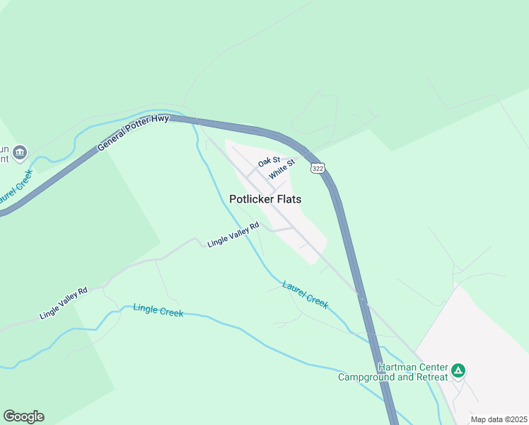 map of restaurants, bars, coffee shops, grocery stores, and more near 6140 Old US Highway 322 in Milroy