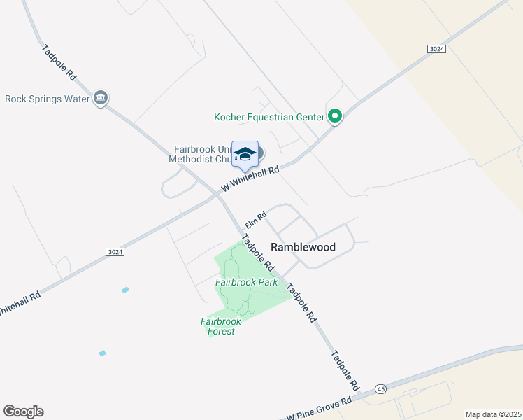 map of restaurants, bars, coffee shops, grocery stores, and more near 113 Elm Road in Pennsylvania Furnace