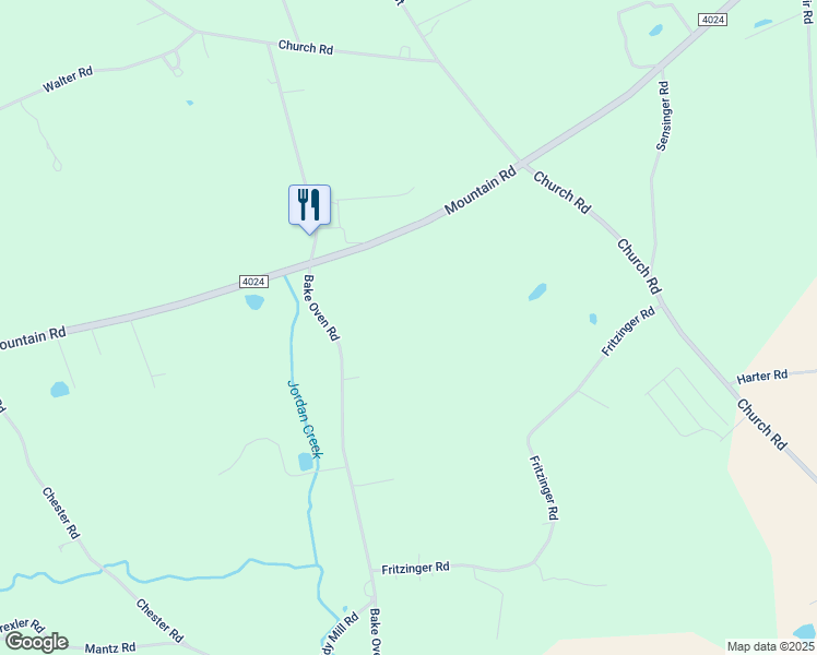 map of restaurants, bars, coffee shops, grocery stores, and more near 8315 Bake Oven Road in Germansville